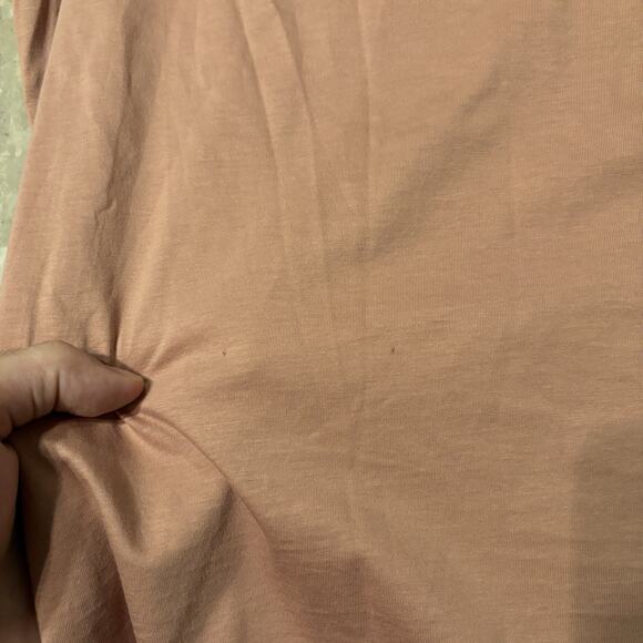 Norse Projects Shirt Mens Large Pink Esben Blind Stitch Short Sleeve Tee - Picture 12 of 13